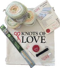 Load image into Gallery viewer, Complete Knit NICU Blanket Kit: Summer Bouquet