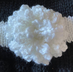 Summer Knit Beanie Pattern with Crochet Flower Pattern by Knots of Love