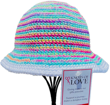 Load image into Gallery viewer, claire ~ crochet bucket hat pattern by knots of love