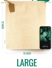 Load image into Gallery viewer, Organic Cotton Project Bag
